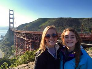 My sister, Maggie, and I visiting San Francisco over winter vacation in December 2014.